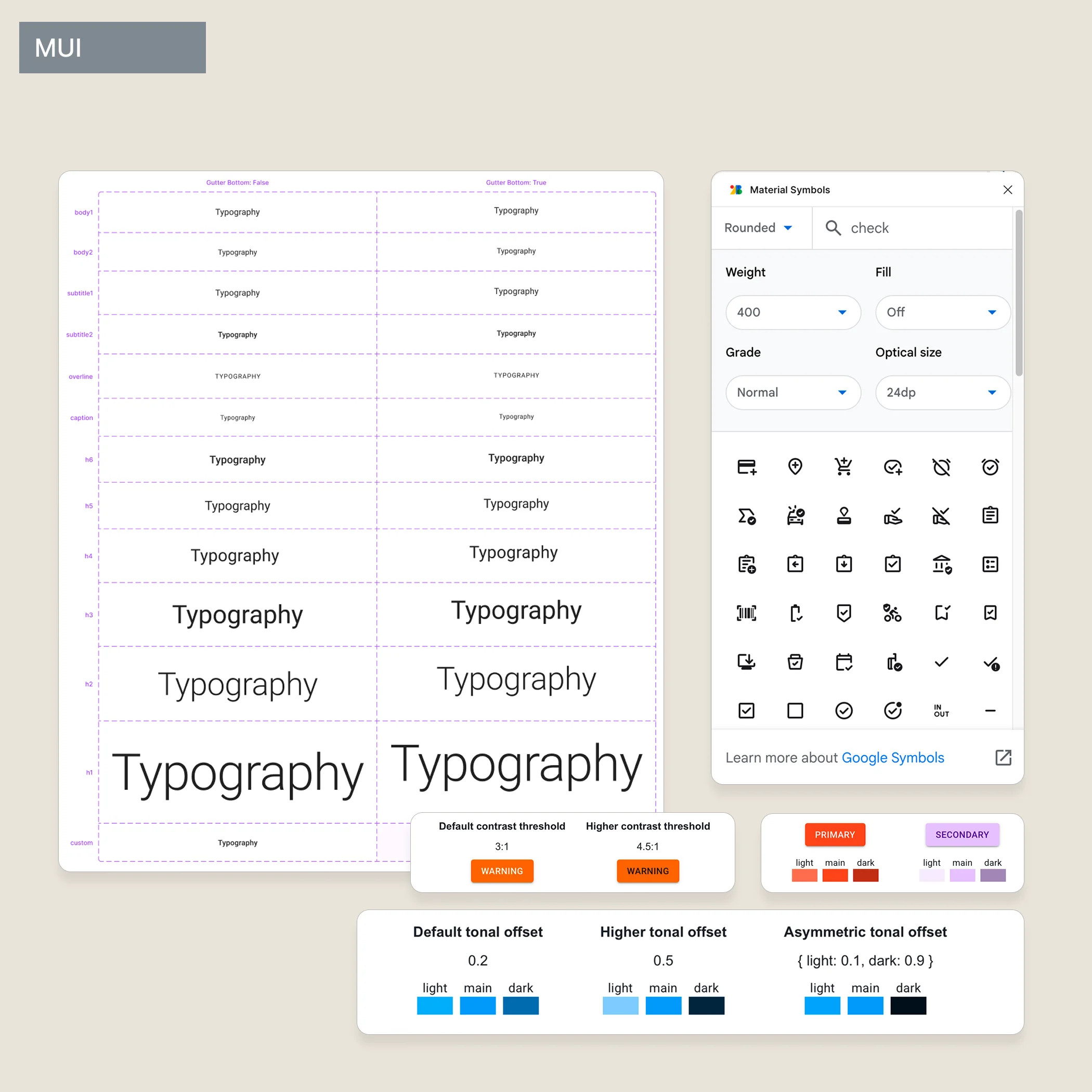 Colour token mapping — semantic tokens to MUI theming system
