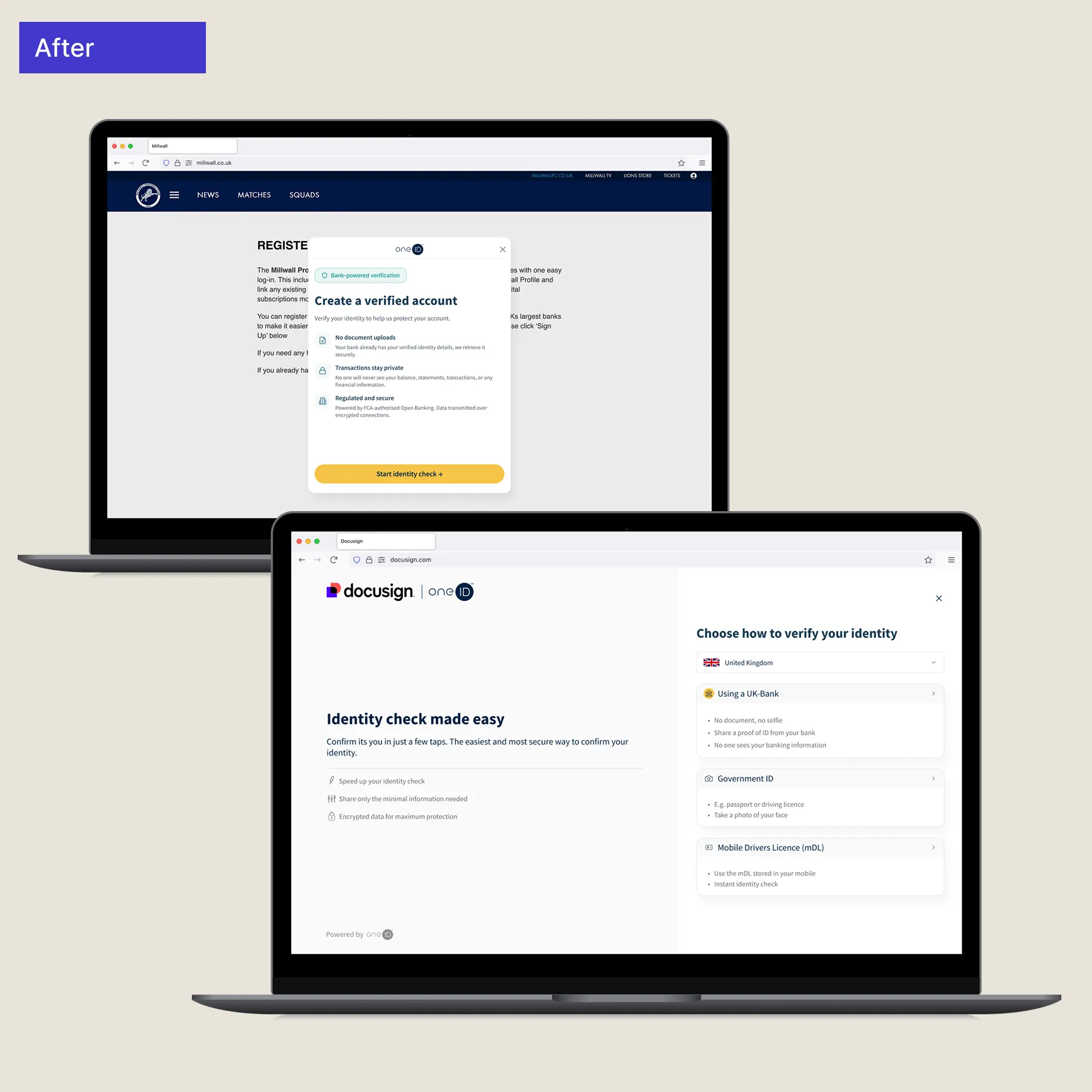 New — modal / controlled environment