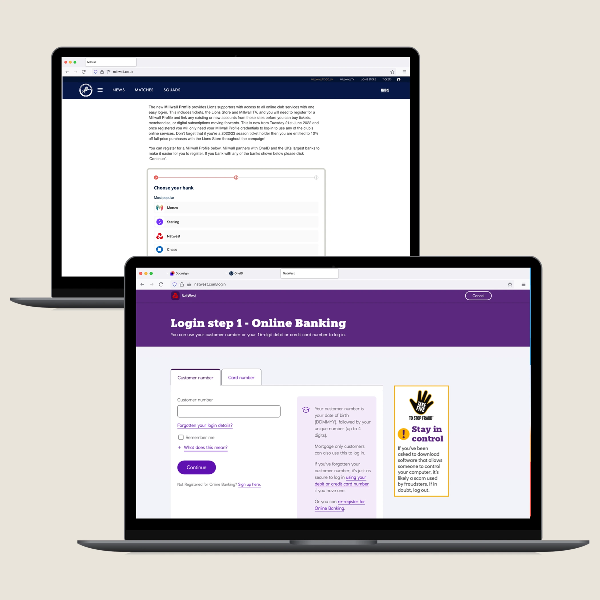 Bank findability — before