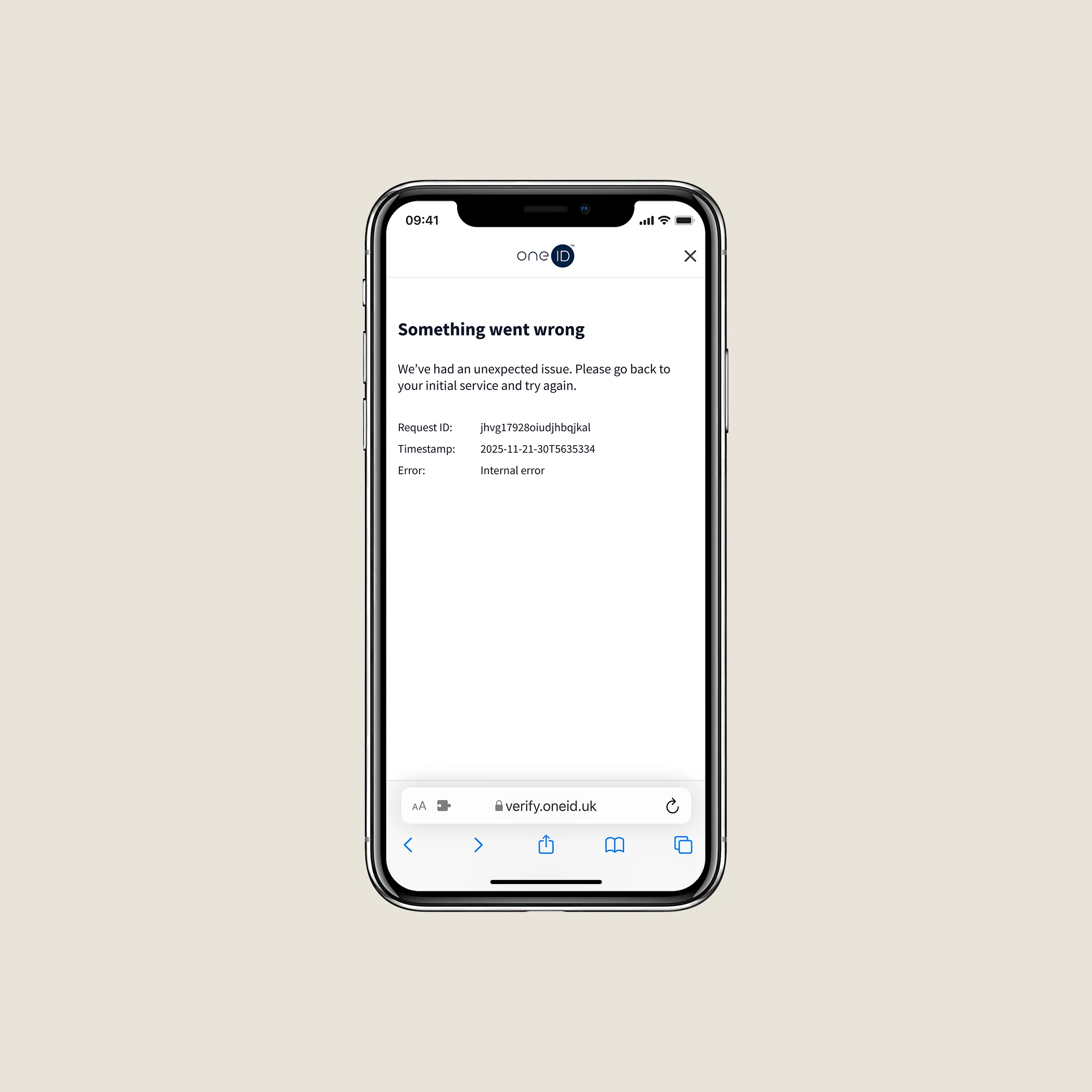 Error states — before