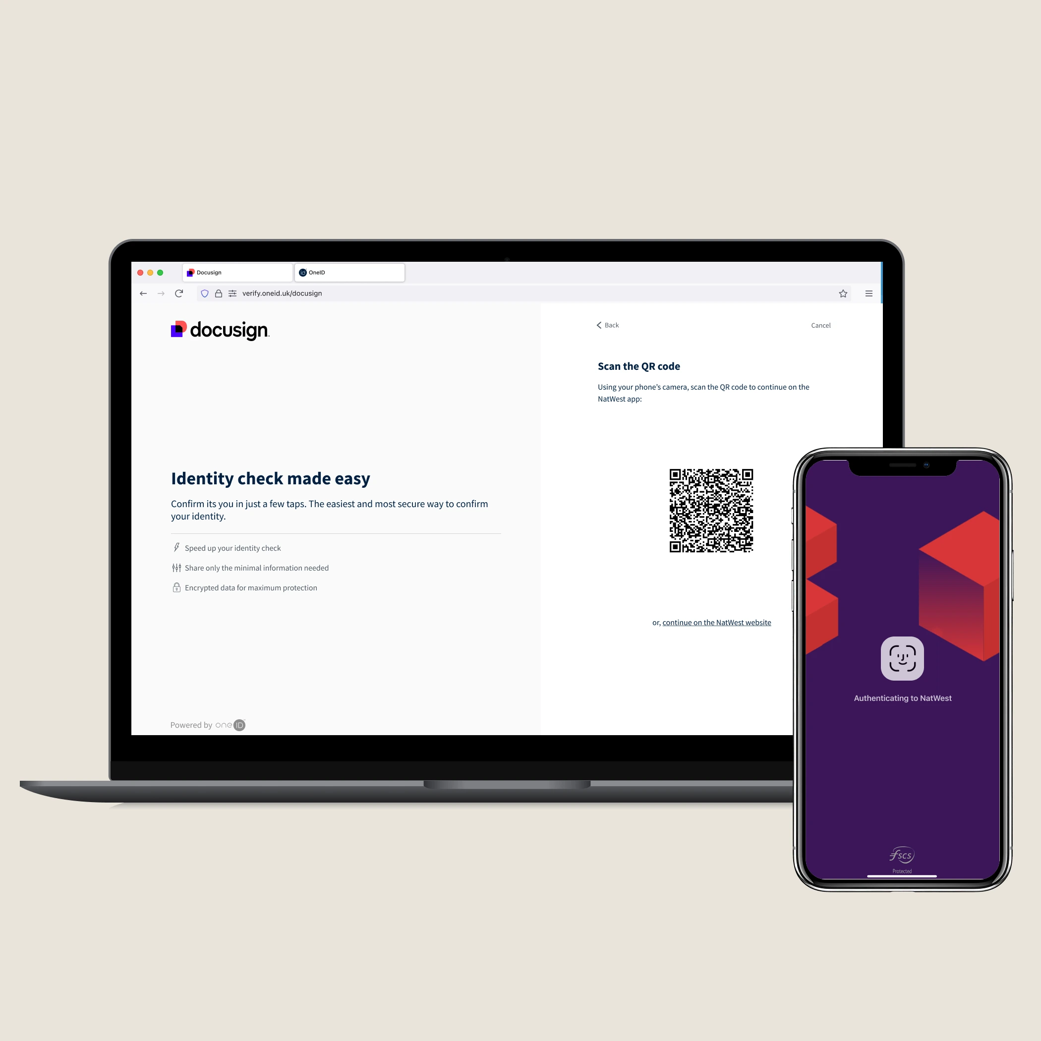 QR handoff — after